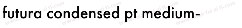 futura condensed pt medium字体转换